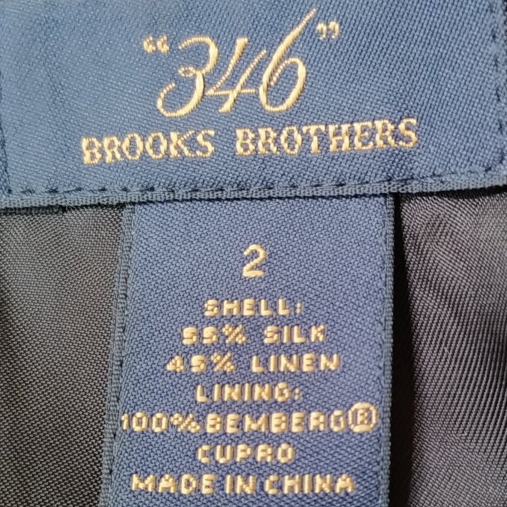 Brooks Brothers Silk-Linen Tweed 60's-vibe jacket, size 2 - Picture 9 of 12